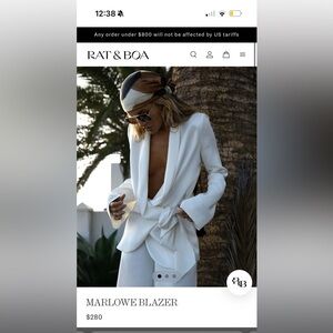 Rat and Boa Marlowe blazer